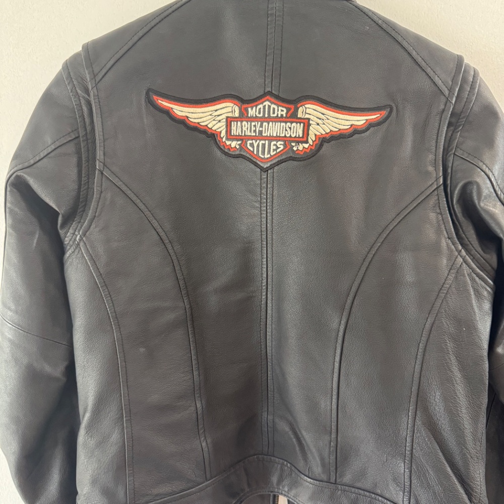 Harley Davidson Genuine Leather Heavyweight Jacket Coat. Size M - Picture 2 of 5